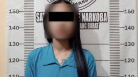 NS (24) warga Tulang Bawang Barat diamankan polisi atas dugaan kasus Narkoba | Foto: Ist.