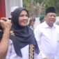 Eva Dwiana dan Deddy Amarullah mendaftar ke KPU Bandar Lampung | Foto: Ist.