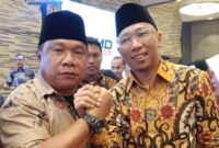 Bacagub Lampung Rahmat Mirzani Djausal bersama relawan | Foto: Ist,