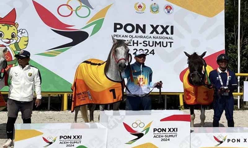 Atlet Berkuda PON XXI Aceh-Sumut | Foto: Ist.