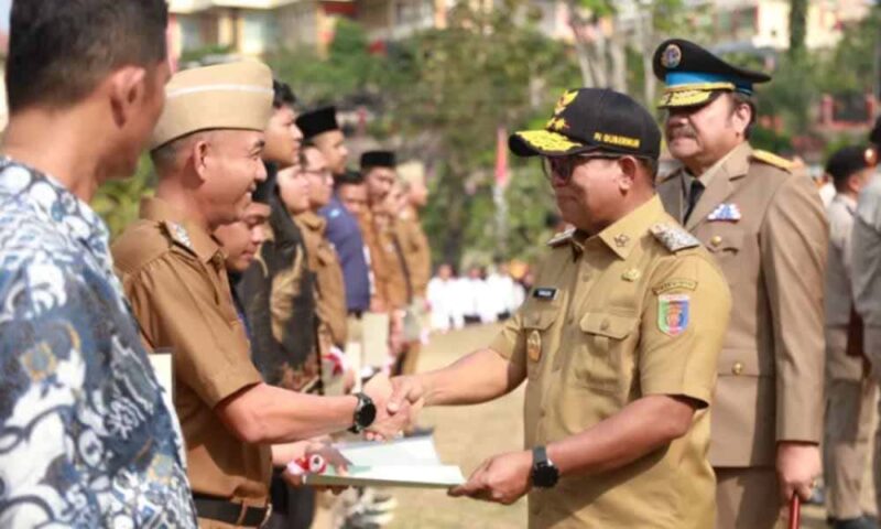 Pj. Gubernur Samsudin hadir dalam Upacara Peringatan Hari Agraria dan Tata Ruang (Hantaru) Tahun 2024 | Foto: Ist.