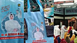 Reihana Kampanye pakai logo Gerindra | Foto: Ist.