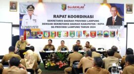 Rapat koordinasi (Rakor) Sekretaris Daerah Kabupaten/Kota se-Provinsi Lampung | Foto: Ist.