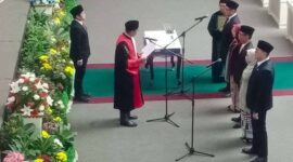 Acara pengambilan sumpah Pimpinan DPRD Provinsi Lampung masa jabatan 2024-2029 | Foto: Ist.