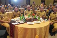 Pj Gubernur Lampung Samsudin menghadiri Rapat Koordinasi Nasional (Rakornas) Keberlanjutan Learning Management System (LMS) yang diselenggarakan oleh Kementerian Dalam Negeri RI | Foto: Ist.