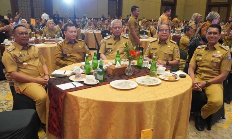 Pj Gubernur Lampung Samsudin menghadiri Rapat Koordinasi Nasional (Rakornas) Keberlanjutan Learning Management System (LMS) yang diselenggarakan oleh Kementerian Dalam Negeri RI | Foto: Ist.