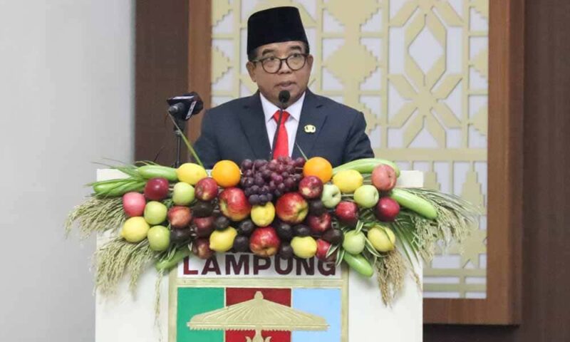 Pj. Gubernur Samsudin Hadiri Pengambilan Sumpah Jabatan Pimpinan DPRD Provinsi Lampung Masa Jabatan 2024-2029 | Foto: Ist.