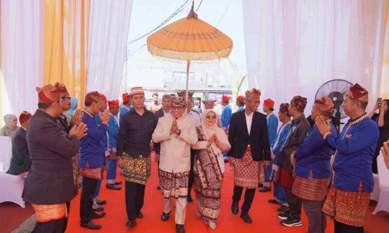 Pj. Gubernur Lampung, Samsudin menghadiri Acara Adat Lampung | Foto: Ist.