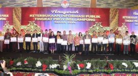 Anugerah Keterbukaan Informasi Publik Tingkat Provinsi Lampung Tahun 2024 | Foto: Ist.