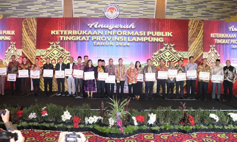 Anugerah Keterbukaan Informasi Publik Tingkat Provinsi Lampung Tahun 2024 | Foto: Ist.