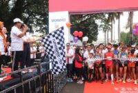 Pj Gubernur Samsudin Lepas Peserta GENCARKAN Run Tahun 2024 | Foto: Ist.