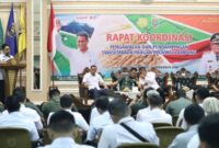 Pj. Sekdaprov Buka Rakor Swasembada Pangan Provinsi Lampung | Foto: Ist.