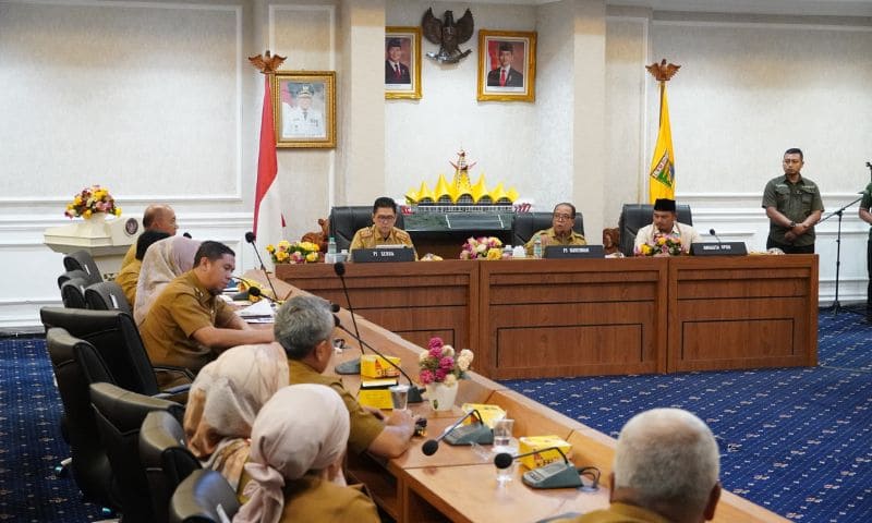 Pj. Gubernur Lampung Pimpin Rapat Koordinasi Pembahasan Ubi Kayu Guna Mewujudkan Kesejahteraan Petani Dan Pengusaha Tapioka | Foto: Ist.