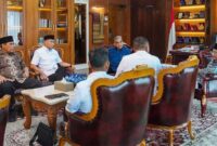 Gubernur Lampung Rahmat Mirzani Djausal didampingi Ketua MPR RI Ahmad Muzani bertemu Menteri Pekerjaan Umum dan Perumahan Rakyat (PUPR) RI | Foto: Ist.