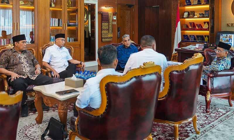 Gubernur Lampung Rahmat Mirzani Djausal didampingi Ketua MPR RI Ahmad Muzani bertemu Menteri Pekerjaan Umum dan Perumahan Rakyat (PUPR) RI | Foto: Ist.