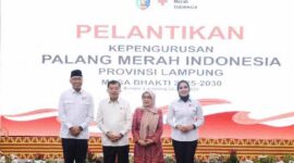 Pelantikan Pengurus Palang Merah Indonesia (PMI) Provinsi Lampung periode 2025–2030 | Foto: Ist.