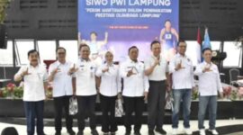 Sekretaris DPRD Lampung, Descamata Paksi Moeda saat menghadiri diskusi bertajuk Peran Wartawan Dalam Peningkatan Olahraga Lampung, Rabu (23/7/2025) | Foto: Ist.