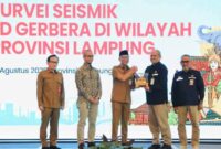 Gubernur Lampung Rahmat Mirzani Djausal membuka Rakor & FGD Persiapan Survei Seismik 2D di wilayah Provinsi Lampung, di Hotel Mercure, Selasa (12/8/2025) | Foto: Ist.