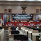 Rapat paripurna DPRD Lampung terkait pemandangan umum fraksi-fraksi terhadap Raperda Perubahan APBD Tahun Anggaran 2025 | Foto: Ist.