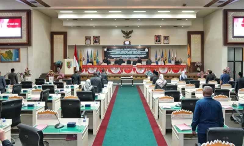 Rapat paripurna DPRD Lampung sahkan Perda RPJMD 2025-2029 | Foto: Ist.