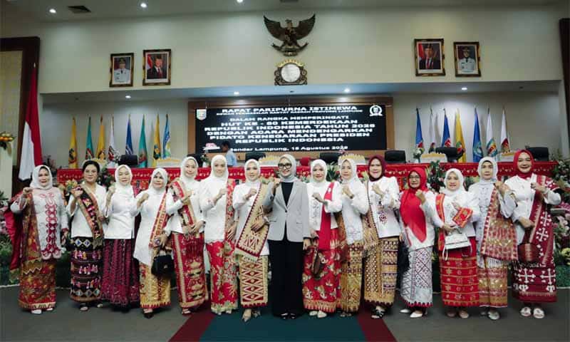 Sidang Paripurna DPRD Provinsi Lampung dalam rangka memperingati HUT ke-80 Kemerdekaan Republik Indonesia | Foto: Ist.