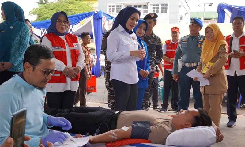 Kegiatan Sosial PMI Lampung | Foto: Ist.