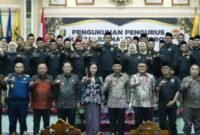 Pengukuhan Pengurus IJP Lampung | Foto: Ist.