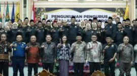 Pengukuhan Pengurus IJP Lampung | Foto: Ist.