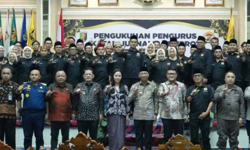 Pengukuhan Pengurus IJP Lampung | Foto: Ist.