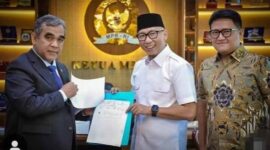 Gubernur Bersama Ketua DPRD Sampaikan 10 tuntutan Aliansi Lampung Melawan Kepada Ketua MPR RI | Foto: Ist.