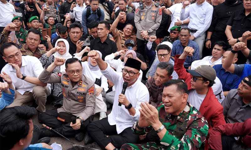 Gubernur Lampung, Rahmat Mirzani Djausal Apresiasi Mahasiswa dan Masyarakat Gelar Aksi Damai dan Kondusif ~ Foto: Ist.