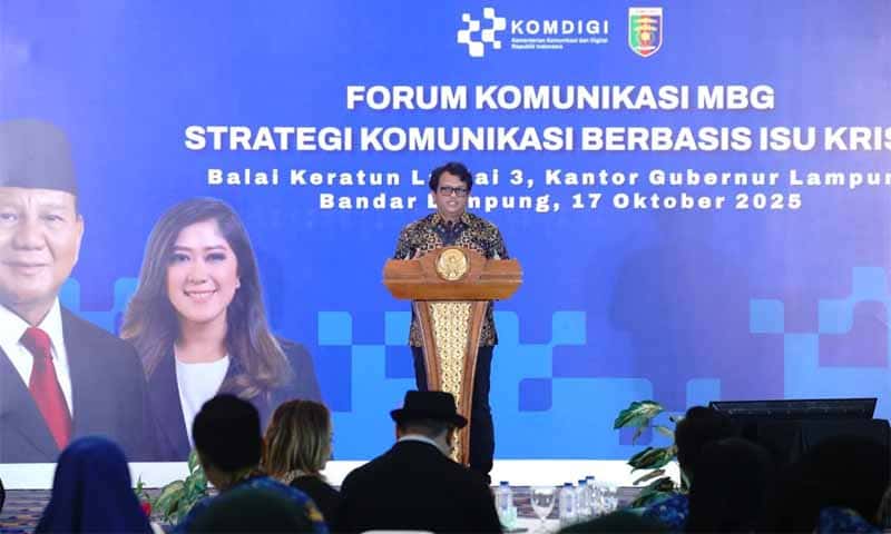Forum Komunikasi MBG: Strategi Komunikasi Berbasis Isu Krisis di Balai Keratun Provinsi Lampung | Foto: Ist.