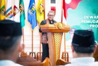 Kepala Dinas Komunikasi Informatika dan Statistik Provinsi Lampung, Ganjar Jationo, menghadiri acara Pelantikan Dewan Pengurus Wilayah DPW BKPRMI Provinsi Lampung | Foto: Ist.
