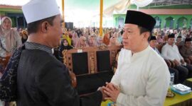 Haul Syaikh Abdul Qodir Al-Jailani di Kampung Rejo Basuki V, Kecamatan Seputih Raman | Foto: Ist.