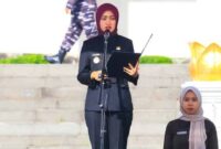 Wakil Gubernur Lampung, Jihan Nurlela menjadi inspektur upacara pada Peringatan Hari Kesaktian Pancasila Tahun 2025 | Foto: Ist.
