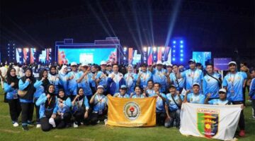 Kontingen Lampung Pornas XVII | Foto: Ist.