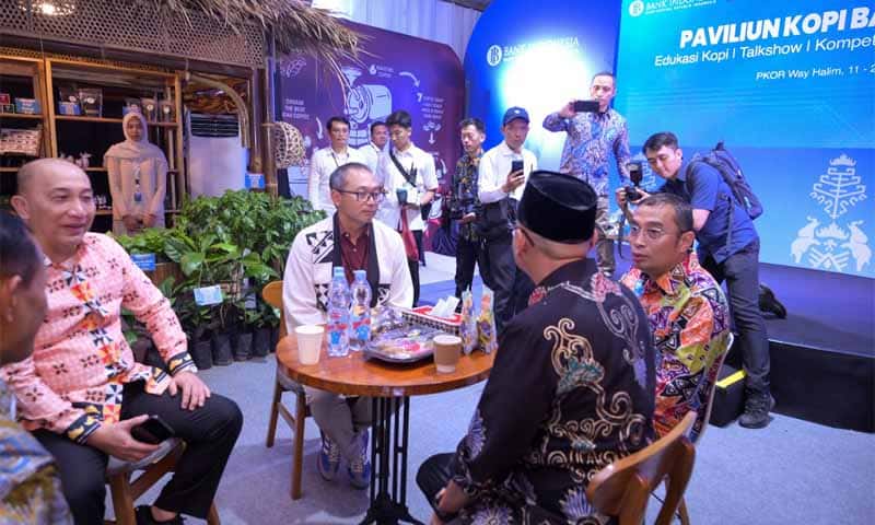Bank Indonesia Provinsi Lampung menghadirkan Paviliun Kopi pada gelaran Lampung Fest 2025 