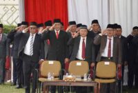 Upacara Peringatan Hari Pahlawan bertempat di Lapangan Korpri Kantor Gubernur Lampung | Foto: Ist.