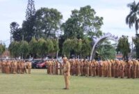 Apel Mingguan di Lapangan Korpri Kantor Gubernur | Foto: Ist.