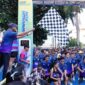 Gubernur Lampung, Rahmat Mirzani Djausal melepas ribuan peserta Smanda Fun Run Tahun 2025 | Foto: Ist.