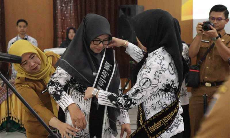 Pelantikan Ibunda Guru Kota Metro Masa Bakti 2025–2030 | Foto: Ist.