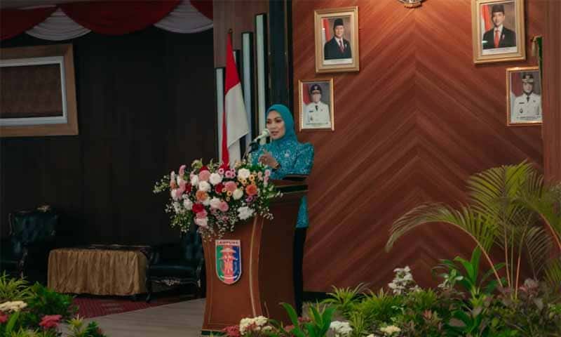 Penasehat Dharma Wanita Persatuan (DWP) Provinsi Lampung, Purnama Wulan Sari | Foto: Ist.