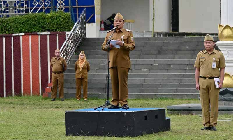 Apel Mingguan di Lapangan Korpri Kantor Gubernur | Foto: Ist.