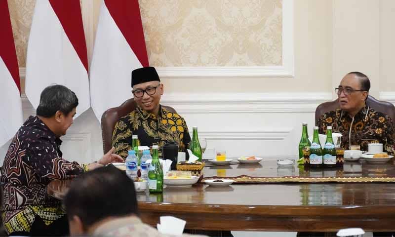 Gubernur Rahmat Mirzani Djausal menyambut kunjungan Ketua Mahkamah Agung (MA) Republik Indonesia, Prof. Dr. H. Sunarto, S.H., M.H., | Foto: Ist.