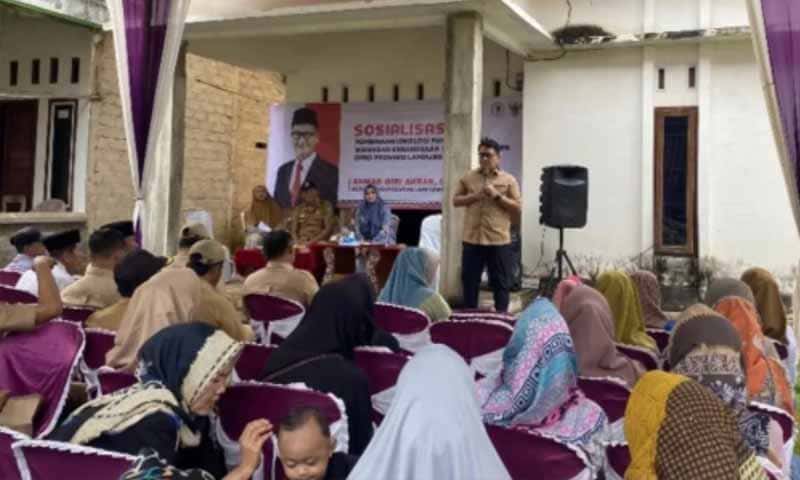 Ketua DPRD Lampung, Ahmad Giri Akbar saat melakukan sosialisasi pembinaan ideologi Pancasila di Lampung Timur, Satbtu-Ahad (17-18/1/2026). | Foto: Ist.