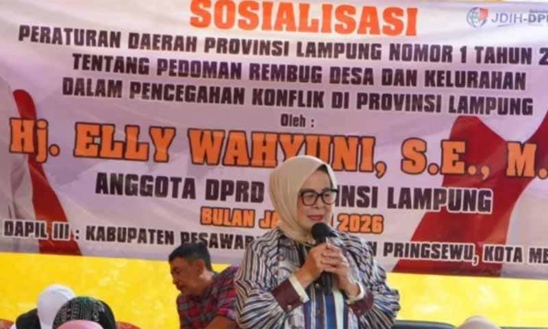 Sekretaris Komisi V DPRD Provinsi Lampung, Elly Wahyuni | Foto: Ist.