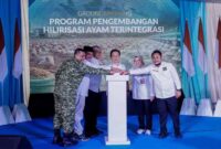 Groundbreaking Program Pengembangan Hilirisasi Ayam Terintegrasi Tahun 2026 di Kebun Kedaton Trikora PTPN I Regional 7, Jati Agung | Foto: Ist.