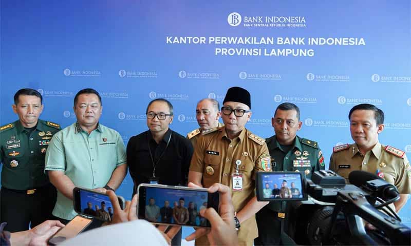 High Level Meeting (HLM) Tim Pengendali Inflasi Daerah (TPID) di Kantor Perwakilan Bank Indonesia Provinsi Lampung, Selasa (10/2/2026) | Foto: Ist.