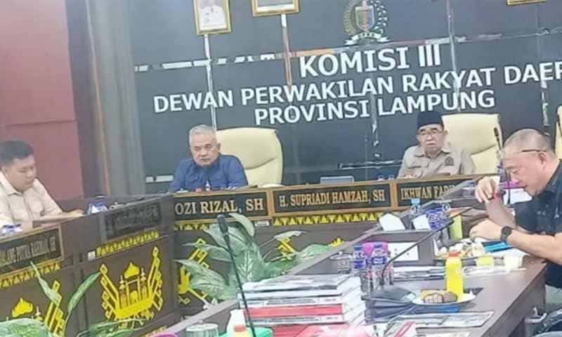 Komisi III DPRD Provinsi Lampung | Foto: Ist.
