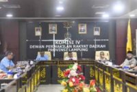 Komisi IV DPRD Provinsi Lampung menggelar Rapat Dengar Pendapat (RDP) bersama Dinas Perhubungan Provinsi Lampung dan PT Pelindo Regional 2 Panjang | Foto: Ist.